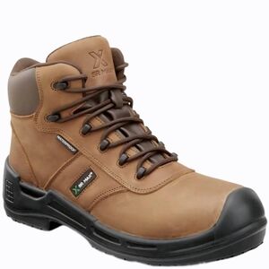 Brown Work Boots Mens 10.5 Steele Toe SR Max Lewiston SRM9160
